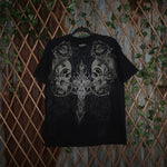XL - Vintage Y2K Mma Elite T-Shirts skull tribal skeleton - Black - XL