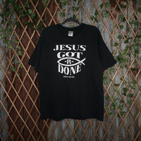 XL - Vintage Y2K American Vintage T-Shirts jesus got done - Black - XL