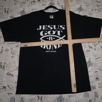 XL - Vintage Y2K American Vintage T-Shirts jesus got done - Black - XL