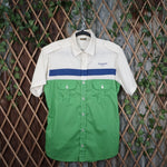 M - Vintage Y2K Kawasaki T-Shirts usa writing work shirt - Green - M