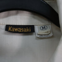 M - Vintage Y2K Kawasaki T-Shirts usa writing work shirt - Green - M