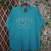 XL - Vintage Y2K Pro Player T-Shirts description san jose - Blue - XL