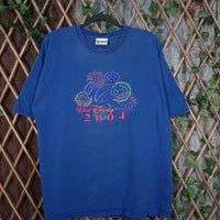 XL - Vintage Y2K Disney T-Shirts description walt world 2004 - Blue - XL
