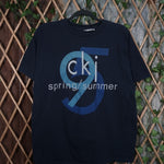 XL - Vintage Y2K Calvin Klein T-Shirts cki spring summer - Blue - XL