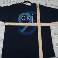 XL - Vintage Y2K Calvin Klein T-Shirts cki spring summer - Blue - XL