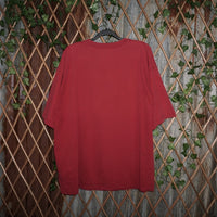 XXL - Vintage Y2K Adidas T-Shirts essential three stripe - Red - XXL