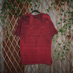 XL - Vintage Y2K N O T W T-Shirts description jesus bible - Red - XL