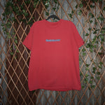 XL - Vintage Y2K Quicksilver T-Shirts description spell logo - Red - XL