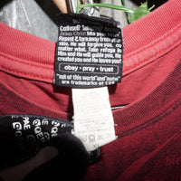 XL - Vintage Y2K N O T W T-Shirts description jesus bible - Red - XL