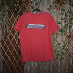 XL - Vintage Y2K Quicksilver T-Shirts description spell logo - Red - XL