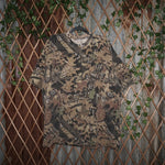 L - Vintage Y2K Realtree T-Shirts camouflage pattern mossy - Brown - L