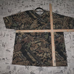 L - Vintage Y2K Realtree T-Shirts camouflage pattern mossy - Brown - L