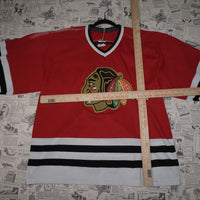 L - Vintage Y2K Nhl Sweatshirts description chicago - Red - L