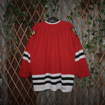 L - Vintage Y2K Nhl Sweatshirts description chicago - Red - L