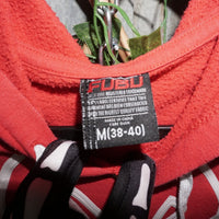 M - Vintage Y2K Fubu Hoodies fb spell white drawstrings - Red - M