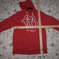 M - Vintage Y2K Fubu Hoodies fb spell white drawstrings - Red - M
