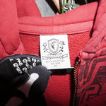 M - Vintage Y2K Famous Hoodies description tattoo style aop - Red - M