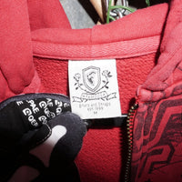 M - Vintage Y2K Famous Hoodies description tattoo style aop - Red - M
