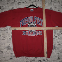 L - Vintage Y2K American Vintage Sweatshirts fresno state - Red - L
