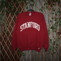 M - Vintage Y2K Russell Athletic Sweatshirts stanford - Red - M