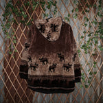 XL - Vintage Y2K American Vintage Jackets Coats aop bison - Brown - XL