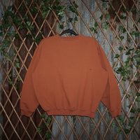 M - Vintage Y2K Perry Ellis Sweatshirts america spell - Orange - M