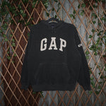 S - Vintage Y2K Gap Hoodies spell arc logo fleece style - Gray - S