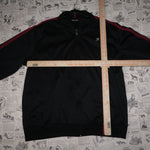 Vintage Y2K Hurley Sweatshirts description zip track jacket - Black - PERIOD