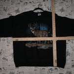 XL - Vintage Y2K American Vintage Sweatshirts deer buck - Black - XL