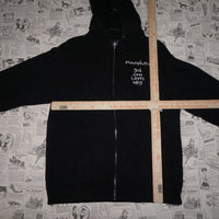 L - Vintage Y2K Apx Hoodies atmosphere god loves ugly spell - Black - L
