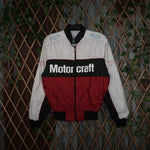 M - Vintage Y2K Ford Jackets Coats racing motorcraft front - White - M