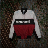 M - Vintage Y2K Ford Jackets Coats racing motorcraft front - White - M