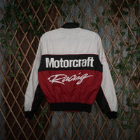 M - Vintage Y2K Ford Jackets Coats racing motorcraft front - White - M