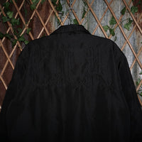 XL - Vintage Y2K Srh Jackets Coats description embroidered - Black - XL