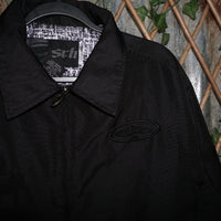 XL - Vintage Y2K Srh Jackets Coats description embroidered - Black - XL