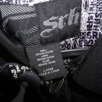 XL - Vintage Y2K Srh Jackets Coats description embroidered - Black - XL