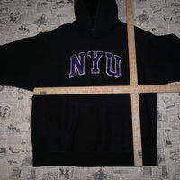 XL - Vintage Y2K Mv Sport Hoodies nyu new york university - Black - XL