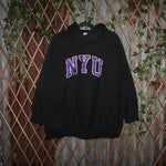XL - Vintage Y2K Mv Sport Hoodies nyu new york university - Black - XL