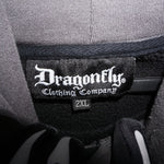 XXL - Vintage Y2K Dragonfly Hoodies description iron cross - Black - XXL