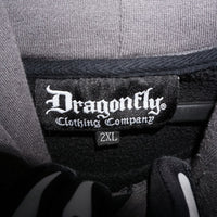 XXL - Vintage Y2K Dragonfly Hoodies description iron cross - Black - XXL