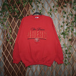 XL - Vintage Y2K Logo Athletic Sweatshirts description san - Red - XL