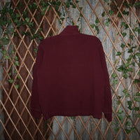 M - Vintage Y2K Polo Ralph Lauren Sweatshirts quarter zip - Red - M