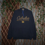 L - Vintage Y2K Cabela's Hoodies description embroidered - Blue - L