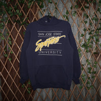 XL - Vintage Y2K Jansport Hoodies description san jose state - Blue - XL
