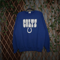 L - Vintage Y2K Nfl Sweatshirts description indianapolis - Blue - L