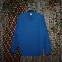 XL - Vintage Y2K Nike Sweatshirts half zip lightweight - Blue Periodpraise $35 - XL