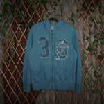M - Vintage Y2K Massimo Hoodies description 39 embroidered - Blue - M