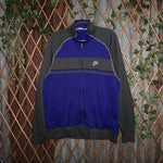 XXL - Vintage Y2K Nike Sweatshirts zip lightweight track - Purple - XXL