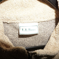 M - Vintage Y2K Ll Bean Sweatshirts sherpa line zip - Beige - M