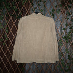 M - Vintage Y2K Ll Bean Sweatshirts sherpa line zip - Beige - M